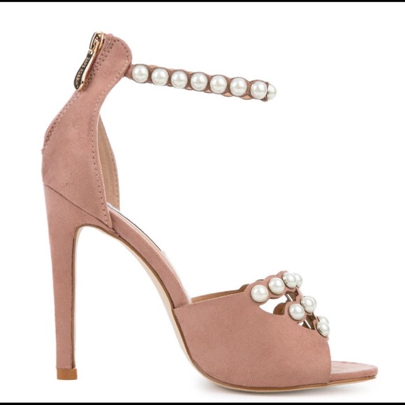 Blush Pink Ankle Sandals - Picture 4 of 6